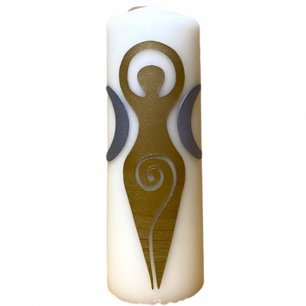 Gold Goddess - Large Pillar Candle